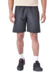 Wildcraft Men’s Solid Regular Fit Shorts| Mid Waist with Adjustable Drawcord, Black, Medium