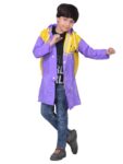 Dollar Kids Waterproof Long Raincoat | Adjustable Hood & Pocket | Full Length Lightweight Rainwear for Boys & Girls