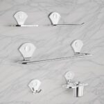 Lifelong Bathroom Shelf for Storage – Stainless Steel Wall Mounted Washroom Rack – Single Layer Multipurpose Towel Holder – Rust & Scratch Proof -Accessories Organiser with Chrome Finish