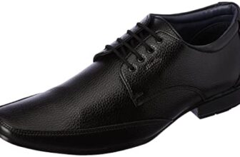 Bata David E Men’s Black Formal Shoes – 7 UK (8216022)