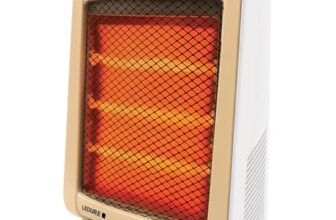 LEDURE Megamite 1200W Electric Room Heater with 1 Year Warranty | ISI Approved Compact & Powerful Space Heater | Energy Efficient, Low Noise & Durable Design for Bedroom, Living Room and Office