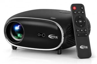 OTEK Play Projector, 4K Ultra HD Support, Native 1080P Full HD, Android 13, Auto Focus & Keystone, WiFi & Bluetooth, 7500 Lumens, Portable Home Theater Projector for Room, Movies & Gaming (Black)