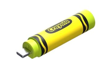 SANDISK Crayola USB Type-C 256GB, Upto 300 MB/s, Crayon Design Pendrive for Smartphone, Tablet & Laptop, Electric Lime, 5Y Warranty (SDCZIC-256G-G46L)
