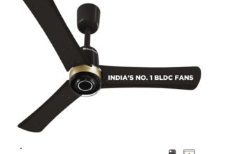 Atomberg Renesa Elite Smart |Voice Control| High Air Flow|Moonbeam LED Light|Sleek Design with 3 Year Warranty BLDC Motor with Remote 900 mm Ceiling Fan(5 Star | Earth Brown | Pack of 1)