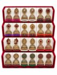 Trivik 24 Pcs Jhumka Earrings Set for Women Girls, 12 Pair Random Designs Gold Colour Jewellery Gift Box (GOLD 6)