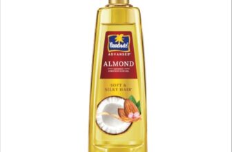 Parachute Advansed Almond enriched Coconut Hair Oil with Vitamin E, 550ml|Nourishes & Softens Hair | Helps Control Hair Fall| Helps Promotes Hair Growth | Up to 2x Softer Hair|Non-Sticky Formula| Dermatologically-Tested Hair Oil | For Men & Women