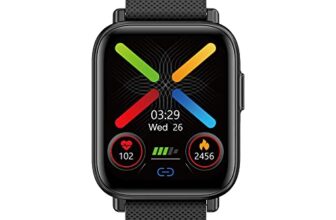 French Connection (Color: Stealth Black) with Large Display, SPO2 Monitor, Call & Notification Alert, Sport Modes, Metal Body, Multiple Watch Faces, FC Ace F7-A