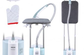 INALSA Standing Iron Garment Steamer-2000 W|Variable Control Knob |1.7 L Detachable Water Tank|Adjustable Iron Board|Vertical & Horizontal Steaming up to 30g/min|28 sec Fast Heating-STEAM MASTER PLUS