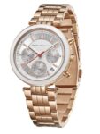 French Connection ChronaLuxe | Quartz Chronograph | Silver Dial | Stainless Steel Strap | Watch for Women – FCMX05SRGM