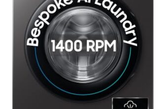 Samsung 9 kg, 5 star, AI EcoBubble, Super Speed, Wi-Fi, Hygiene Steam with Inbuilt Heater, Digital Inverter, Fully-Automatic Front Load Washing Machine (WW90DG5U24AXTL, Inox)
