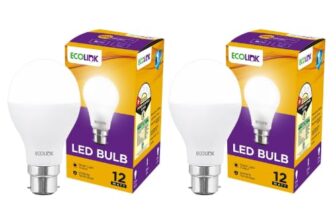 EcoLink 12 Watts Led Bulb |12-Watt Led Bulb For Room & Home | Bulb Base : B22, Colour : Cool Day Light, Pack Of 2