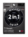 LG 15/8 kg Washer with Dryer Fully Automatic Front Load Washer Dryer with AI Direct Drive Technology, Wi-Fi Enabled, Allergy Removal with Steam & Turbo Wash Ready to Wear Clothes with In-built Heater Black(FHD1508STB)