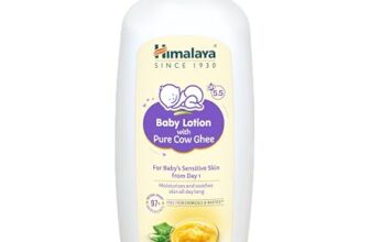 Himalaya Baby Lotion with Pure Cow Ghee 700ml| For Sensitive Skin| pH 5.5 | All day moisture|Pediatrician Evaluated| With soothing Aloe Vera| Safe for newborns|Dermatologically Tested| No Parabens