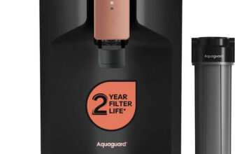 Aquaguard Enrich Glory ROUVUF CUALK 2X 6 L RO + UV + UF Water Purifier with Copper & Alkaline Booster 4 Year Service Coverage 2 Year Filter Life 12-Stage Purification Mega Sediment Filter 40%+ Water Recovery Suitable for All Water Sources(Black)