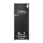 Godrej 272L 2 Star| 5 Years Comprehensive Warranty| New Launch| 6-in-1 Freezer Convertible| 95%+ Food Surface Disinfection| Frost Free Refrigerator (RF EON 294BN RCIF GP ST, Graphite Steel)