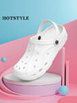 HOTSTYLE Men Clogs(White, White , 9)
