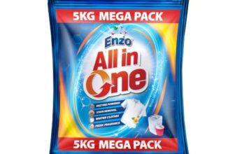 Enzo All-in-One Washing Powder | Powerful Laundry Detergent | Machine & Bucket Wash | Tough Stain Removal | Fresh Fragrance | 5kg