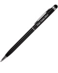 Personalized Pen with Name Engraved I Metal Classy Customized Roller Ball Pens I Comfortable to Hold & Write I Gift for Men & Women Birthday Corporate Gifting (Black Slim pen)