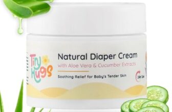 TinyHugs Diaper Rash Cream for Babies with Natural Aloe Vera & Cucumber Extracts | Soothing Relief for Tender Skin | 50g