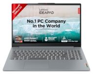 Lenovo IdeaPad Slim 3 Ryzen 7 5825U 15.6″ (39.6cm) FHD Thin and Light Laptop (16GB RAM/512GB SSD/Integrated AMD Radeon Graphics/Windows 11/ Office 2024/Grey/1.6Kg), 82XM01CBIN