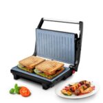 Wipro Elato BS202 1000 Watt Ceramic Grill Sandwich Maker, Scratch Resistant, 180° Open Sandwich Griller, Auto Cutoff, Non Toxic BPA, PTFE & PFOA Free, 2 Year Warranty, Regular Bread Size for 2 Slices