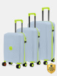 NASHER MILES Goa Polypropylene Hard-Sided Trolley Bags 55, 65 & 75 cm Lightweight Durable Cabin & Check-in Set 8 Wheels – 28 inch