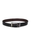 Louis Philippe Men 100% Italian Leather Dual Tone Zinc Alloy Buckle Formal Reversible Belt