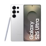 Samsung Galaxy S25 Ultra 5G AI Smartphone (Titanium Whitesilver, 12GB RAM, 256GB Storage), 200MP Camera, 5000mAh Ultra Long Battery, QHD+ Dynamic AMOLED 2X, Galaxy AI, Knox Security, S Pen Included