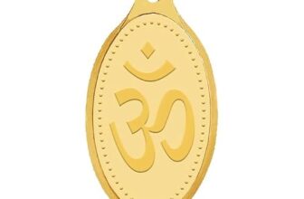 WHP Jewellers 24kt (999) 2 gram OM Yellow Gold Om Pendant