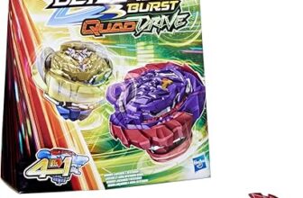 Beyblade Burst QuadDrive Berserk Balderov B7 and Cyclone Belfyre B7 Spinning Top Dual Pack Battling Game Top Toy