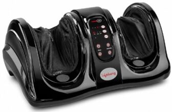 Lifelong Foot Massager for Pain Relief |Corded Electric Calf & Feet Deep Tissue Massager for Home with Rolling, Shiatsu, Kneading & Heat |Blood Circulation, Muscle Relaxation |15Min Shut Off, 7 Modes