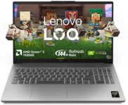 Lenovo LOQ Essential AMD Ryzen 5 Hexa Core 7535HS – (16 GB/512 GB SSD/Windows 11 Home/6 GB Graphics/NVIDIA GeForce RTX 3050) LOQ 15ARP10E Gaming Laptop(15.6 inch, Luna Grey, 1.8 kg, With MS Office)
