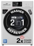 IFB 6 Kg 5 Star with 9 Swirl Wash, Steam Refresh, Eco Inverter Motor, DeepClean® Ai Powered Fully Automatic Front Load Washing Machine (DIVA GXN 6010 CMS, 2X Power Steam®,Inbuilt Heater, Grey)