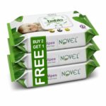 Novel Baby Wet Wipes 72 Wipes x Pack of 3 (216 Wipes) | Aloe Vera, Chamomile, Vitamin E Enriched | pH Balanced, Alcohol, Hypoallergenic & Paraben-Free | Soft Gentle Baby Wipes with Lid