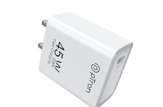 pTron Volta FC22 Compatible for Samsung 45W Charger, Type C Superfast GaN Charger for Samsung Galaxy S23/S23+/S22 Ultra/S22+/S22, Note 10/Note 20/S20/S21/S10/S9/S8, Galaxy Tab S7/S8 (White)