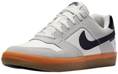 Nike Mens Sb Delta Force Vulc Summit White/Black Gum Light Brown Skateboarding Shoes UK 7