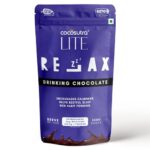 Cocosutra RELAX Sugar-Free Drinking Chocolate with Melatonin & Ashwagandha | Sleep Aid | Non-Habit Forming | Keto Friendly | Ages 14+ | 200g | 10 Servings