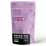 Cocosutra SOOTHE – Sugar Free Drinking Chocolate Mix | For Feminine Health & Period Pain Relief | Gokhru, Shatavari & Berry Extracts | Vegan | Keto Friendly | Enjoy hot or cold | 200 g
