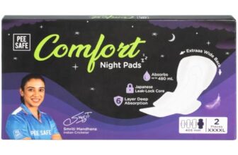 Pee Safe Comfort Night Pads XXXXL 2 Pads – 405mm | 76% Longer