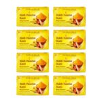 Patanjali Haldi Chandan Kanti Body Cleanser Soap for Men and Women(150g, Pack of 8), Nourishing & Moisturizing, Natural Aloe Vera Soap for Soft Skin
