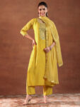 LIBAS Women Kurta Pant Dupatta Set