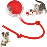 ALERIP Interactive Rolling Toy, Electric 360° Smart Automatic Rolling Pet Balls, Pet Tickler(Multicolor)
