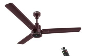 Orient Electric 1200 mm Zeno BLDC | BLDC energy saving ceiling fan with Remote |BEE 5-star rated | Saves up to 50% on electricity bills | 3-year warranty by Orient | Brown, pack of 1