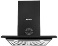 Faber 60cm 3 Way Silent Suction Chimney, 1150 m3/hr (HOOD ARCO 3D PLUS T2S2 BK LTW 60, 2 Triple Layer Baffle Filters, Black), Free 1 Year Extended warranty
