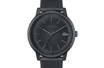 Lacoste Lacoste.12.12 Move Qtz Basic Dark Grey Round Dial Men’s Watch | Grey Silicone Material | Strap Watch – 2011242