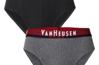 Van Heusen Sport Men Briefs – 100% Combed Cotton – Pack of 2 – Plush Back Elasticized Waistband, Ultra Soft, Solid_70001_Pure Black, Charcoal Melange_S