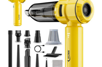SEZNIK Mustangg 4 in 1 Cordless Hand-held Vacuum Cleaner with Reusable Dust Bag(Yellow)