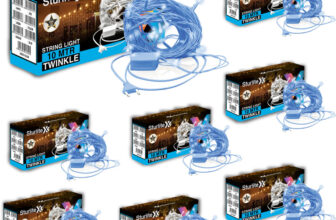 Sturlite 46 LEDs 10 m Blue Flickering, Steady Bulb Rice Lights(Pack of 8)