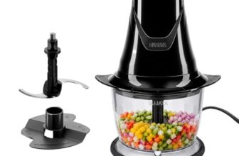 Sujata Chopcraft Electric Chopper 900ml, Vegetable Chopper for Kitchen | Dual Speed | 3200 RPM High Speed Motor | Stainless Steel Blades | Chop, Mince, Whip & Blend | Black