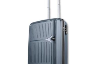 Footloose by VIP Head Spin 8-Wheel Cabin Hard Case Trolley Bag, Grey